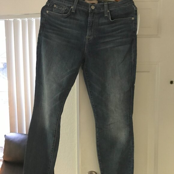 Seven for all Mankind 7FAM the high waist ankle skinny denim jeans womens sz 31 - Picture 1 of 6